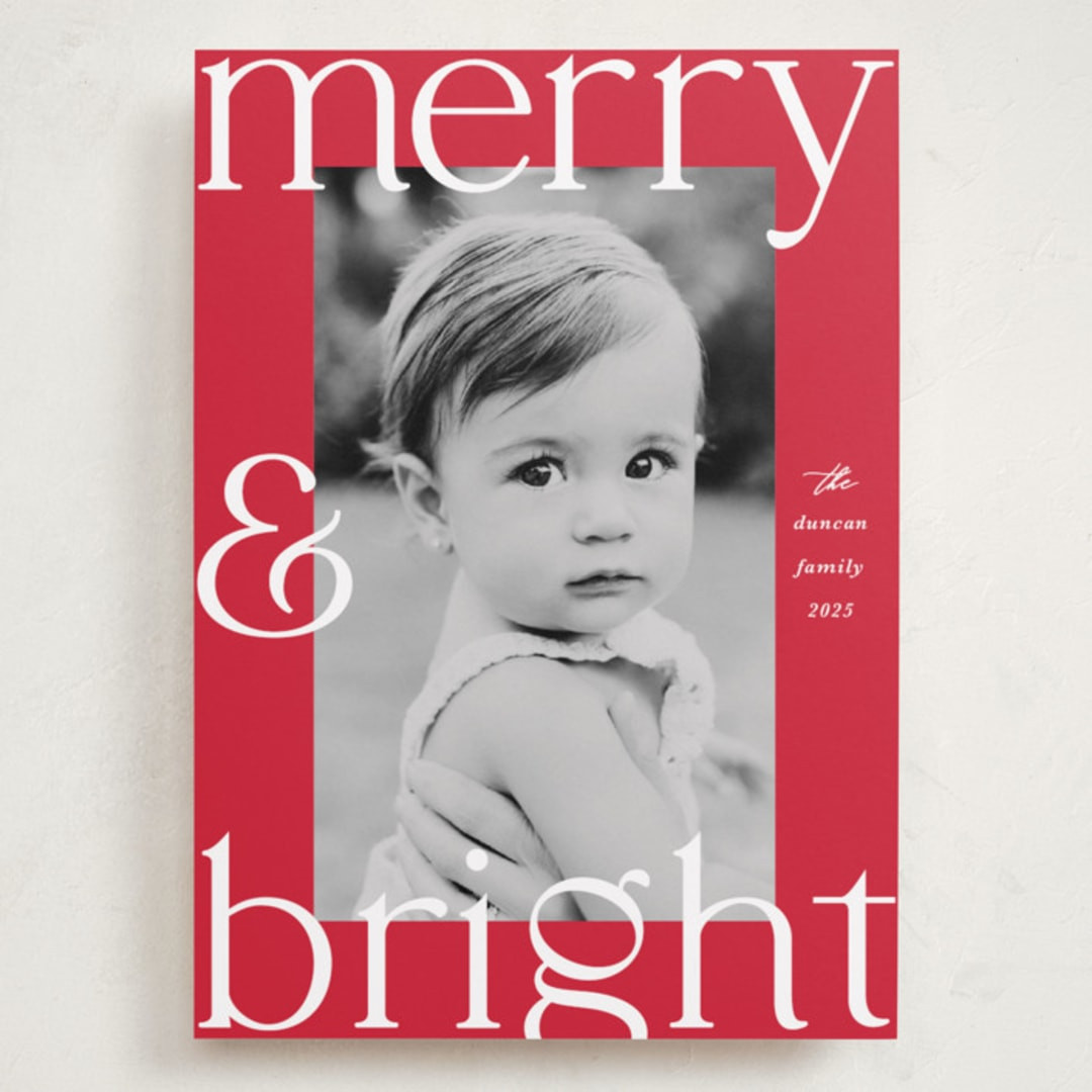 "Candy Canes" - Customizable Grand Holiday Cards in Red by Maria Alou. | Minted