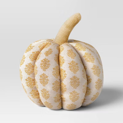 Block Print Shaped Pumpkin Pillow - Threshold™ | Target