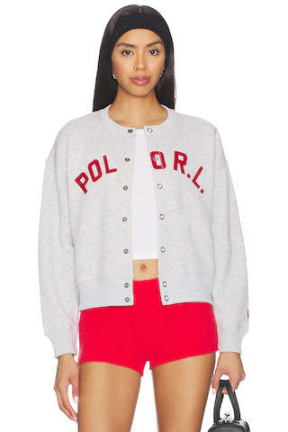Polo Ralph Lauren Arctic Fleece Crew Jacket in Light Smoke Heather from Revolve.com | Revolve Clothing (Global)