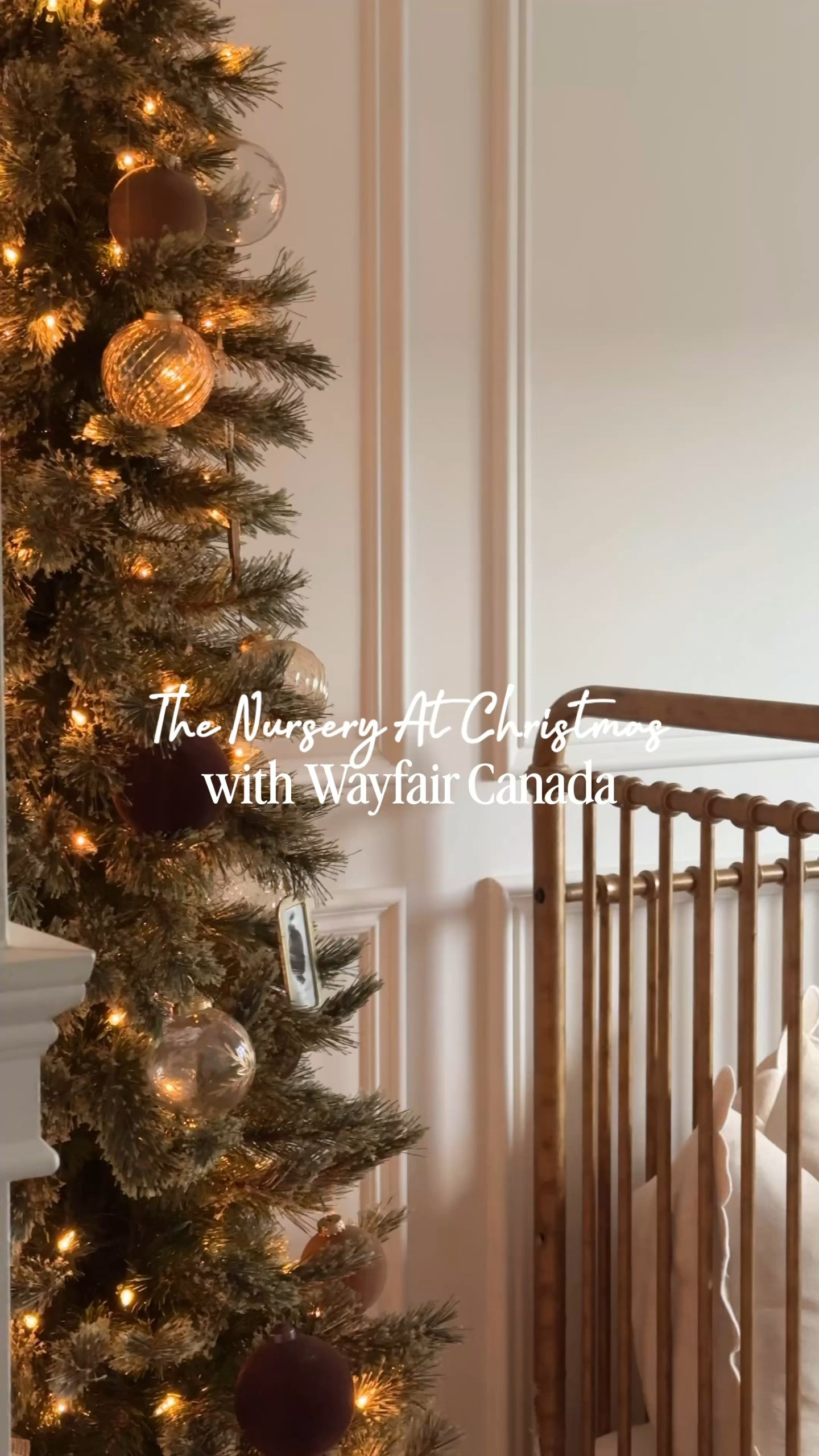 One of my favourite sights is the nursery at Christmas, and it all comes to life with @wayfaircanada’s holiday decor paired with my @wayfaircanada nursery essentials #WayfairCAHome #WayfairCAPartner 

 
