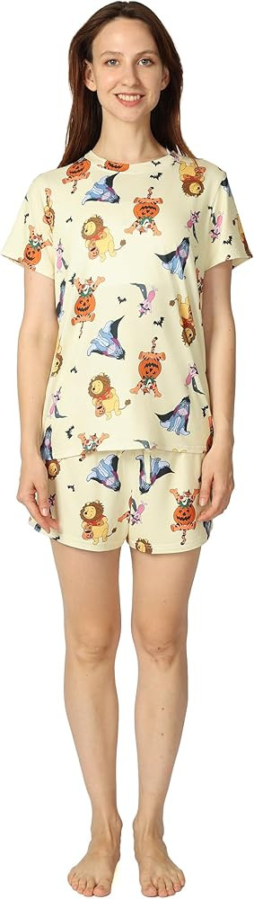 Disney Women's 2-piece Pajama Set, Soft & Comfortable Nightwear for Adults, Top & Bottom Duo | Amazon (US)