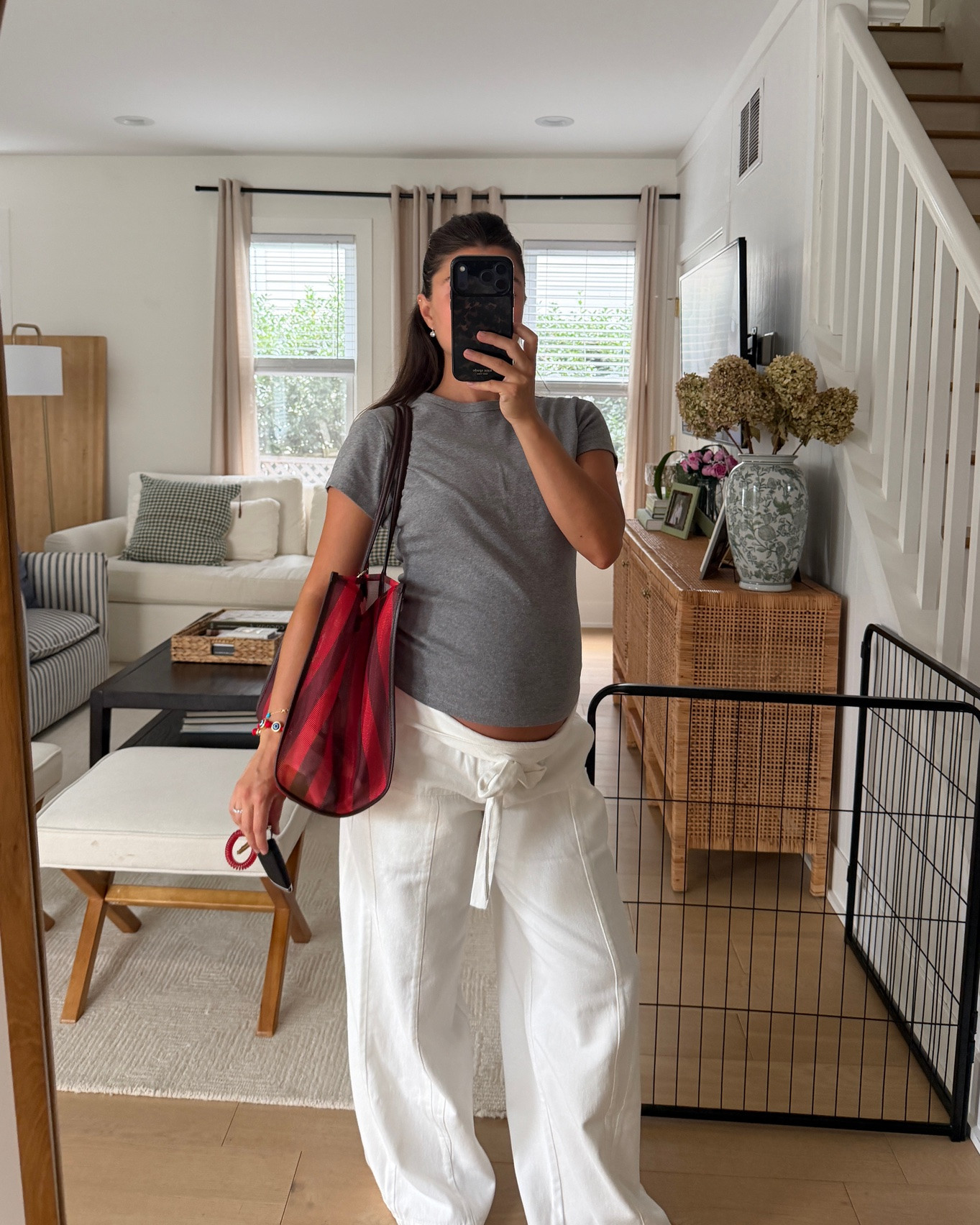 code AFVIVIANE for extra 15% off top, wearing medium (100% cotton) - completely OBSESSED with these, classic staples to have in your closetttttt!!!!! 
Pants are maternity specific & were gifted by bumpsuit- LOVING them. Wearing small and fit perfectly (non preg size I’m 24 in jeans) I feel like they’ve loosed a bit but with a wash will be perfect and comfortable to keep wearing these next 8weeks. Currently 32 weeks pregnant

#LTKActive #LTKSaleAlert #LTKBump