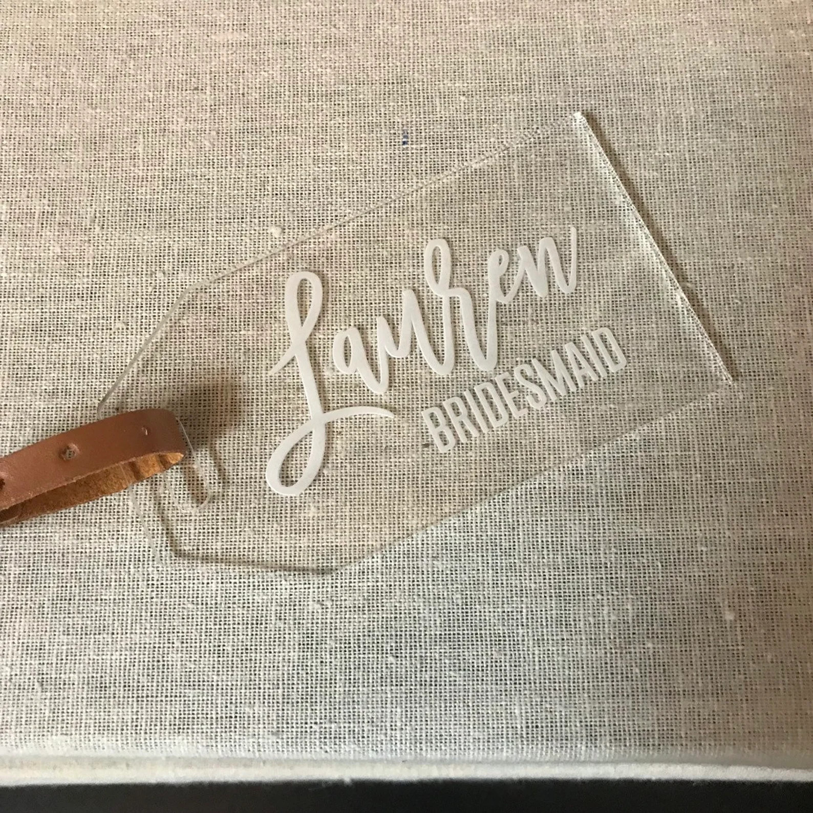 Personalized luggage tag, acrylic luggage tag, acrylic place card names, seating  chart, place se... | Etsy (US)