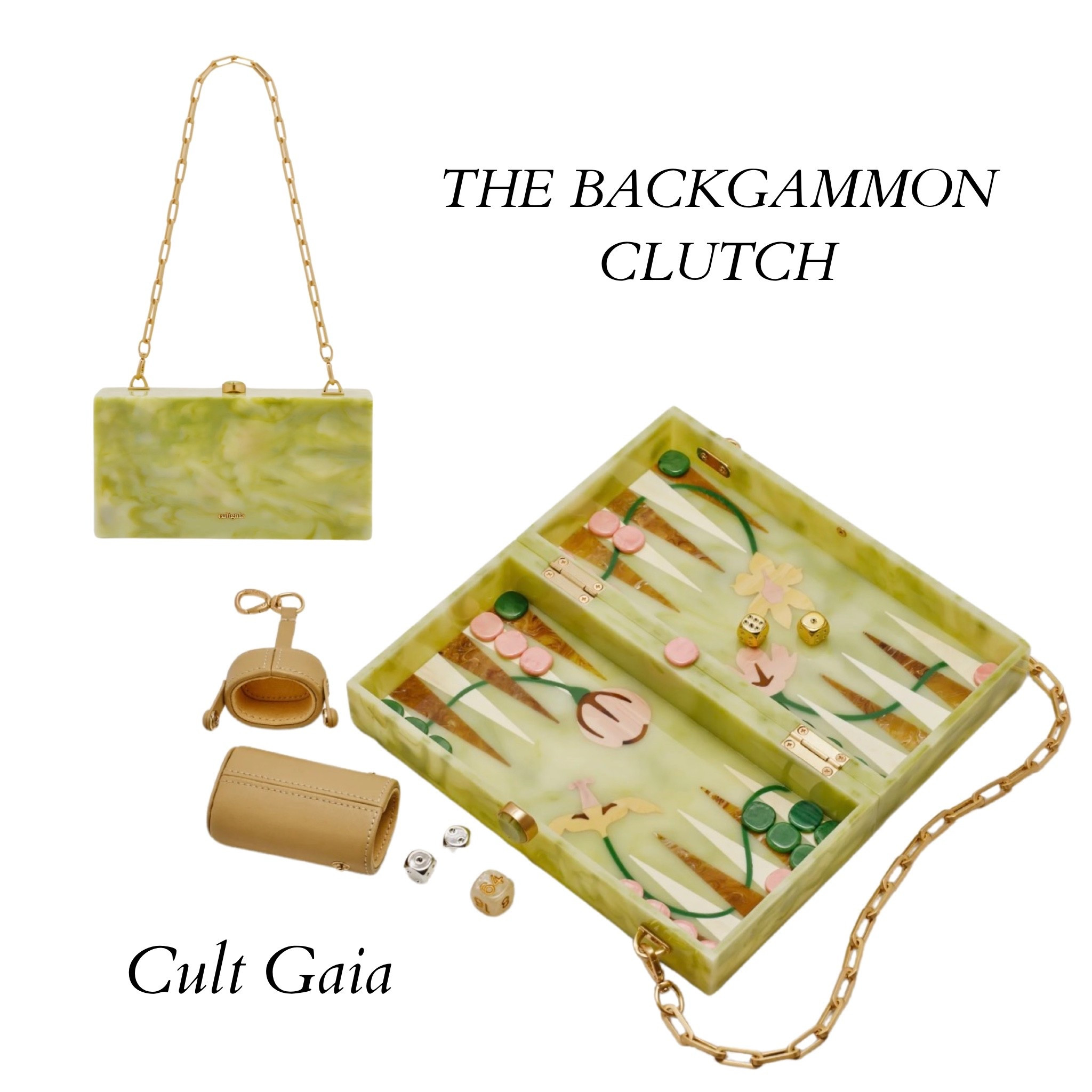 How cute is this THE BACKGAMMON CLUTCH by Cult Gaia 

#LTKNYFW #LTKgrwm
