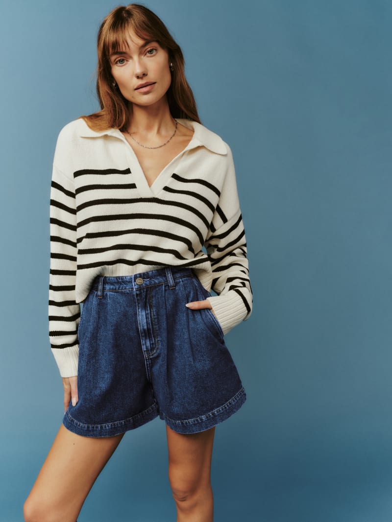 Francis High Rise Pleated Shorts | Reformation (US & AU)