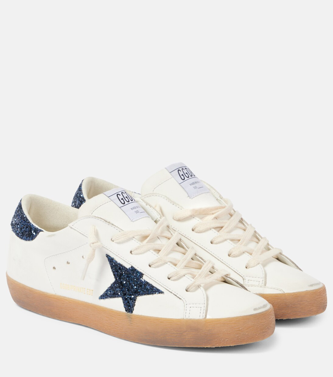 Super-Star glitter leather sneakers | Mytheresa (US/CA)