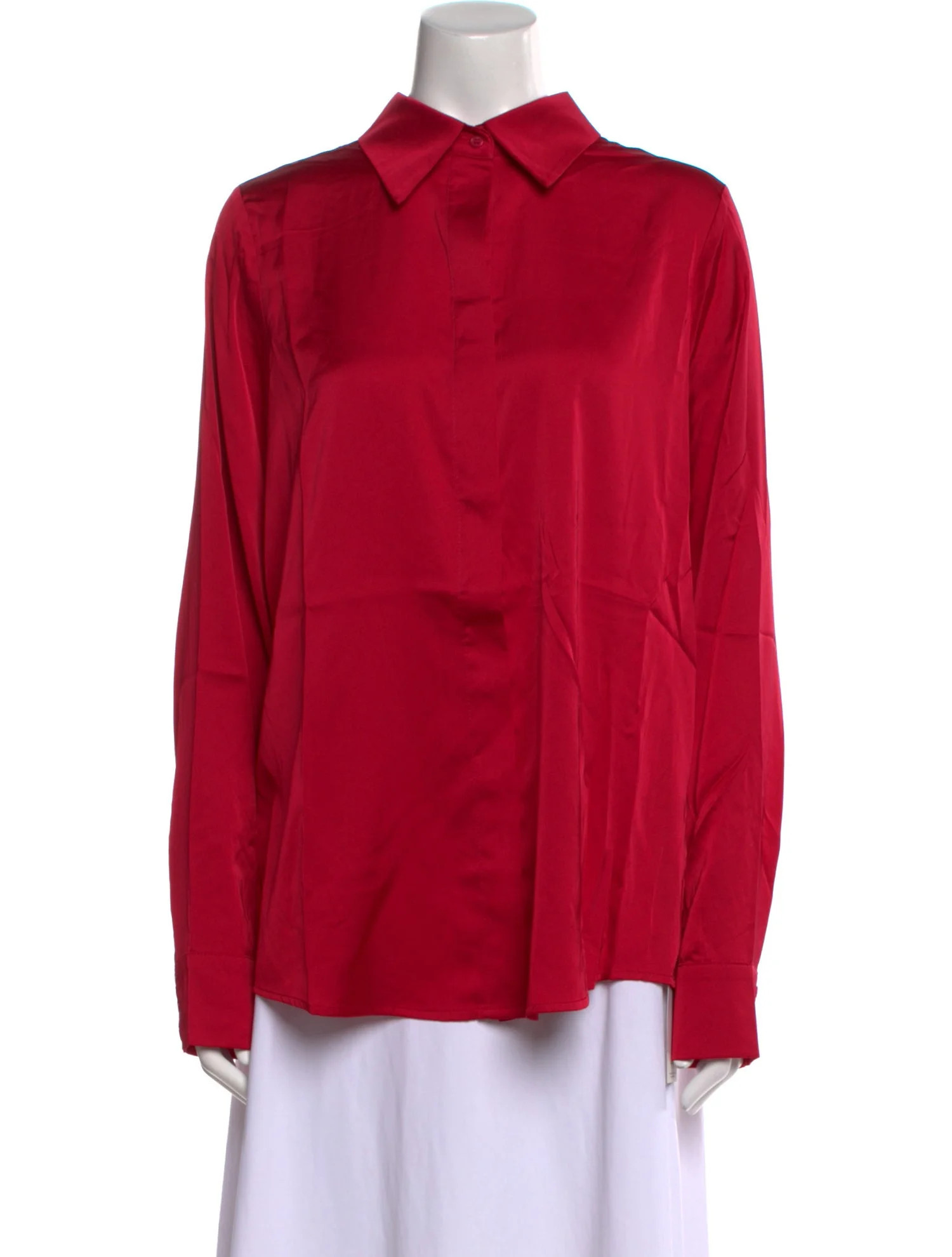 Long Sleeve Button-Up Top w/ Tags | The RealReal