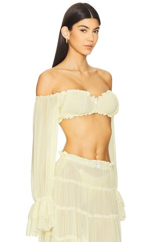 Elma Shirt in Daisy Yellow | Revolve Clothing (Global)