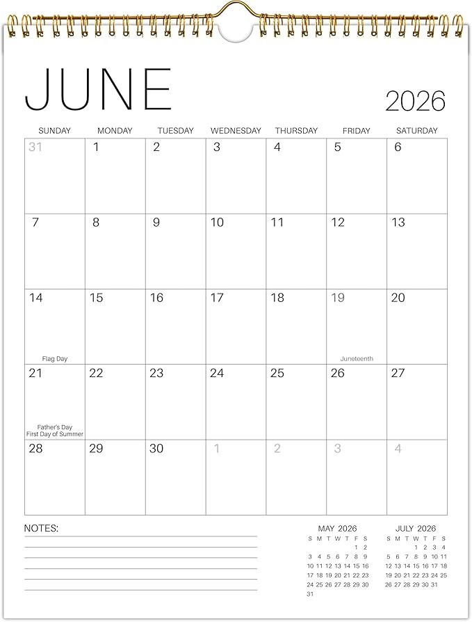 Wall Calendar 2026-2027, 19 Months from June 2026 to December 2027, 11.42" x 14.6", Calendar 2026... | Amazon (US)