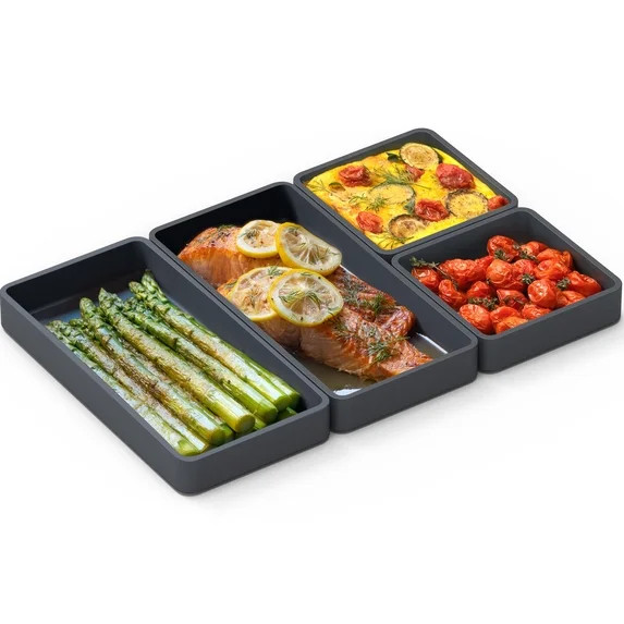 Cheat Sheets - Silicone Sheet Pan Dividers For Cooking & Meal Prep Non Stick Tray Baking Set  Ove... | Walmart (US)