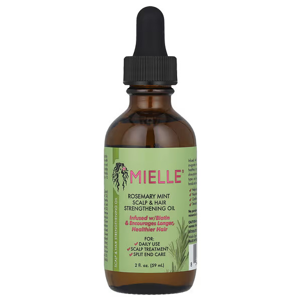 Mielle, Scalp & Hair Strengthening Oil, Rosemary Mint, 2 fl oz (59 ml) | iHerb