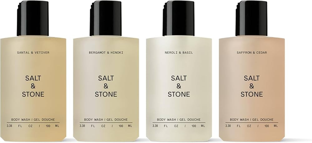 Salt & Stone Body Wash Mini Discovery Set | For Women & Men, Sulfate, Paraben, & Dye Free, Leaves... | Amazon (US)