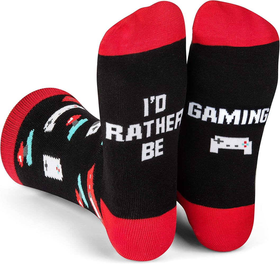 Video Game Socks Funny Gaming Gifts - Unisex for Men, Women and Teen Gamers | Amazon (US)
