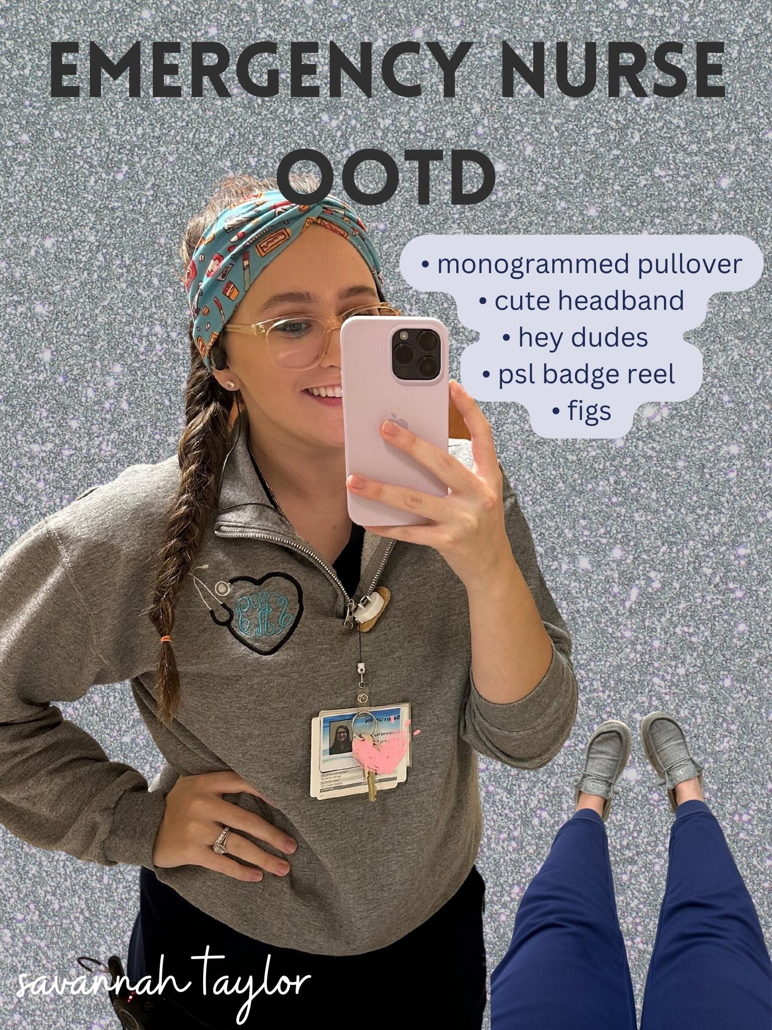 Nurse Outfit of The Day! My go to comfy outfit: figs joggers and hey dudes! Nurse OOTD 

#LTKFind #LTKworkwear #LTKunder50