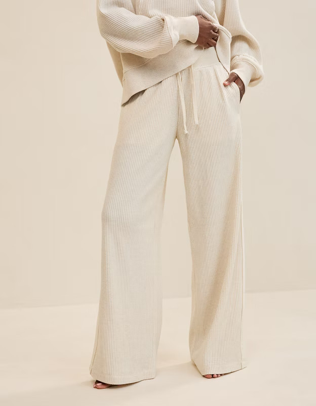 Aerie Essential Waffle Trouser | Aerie