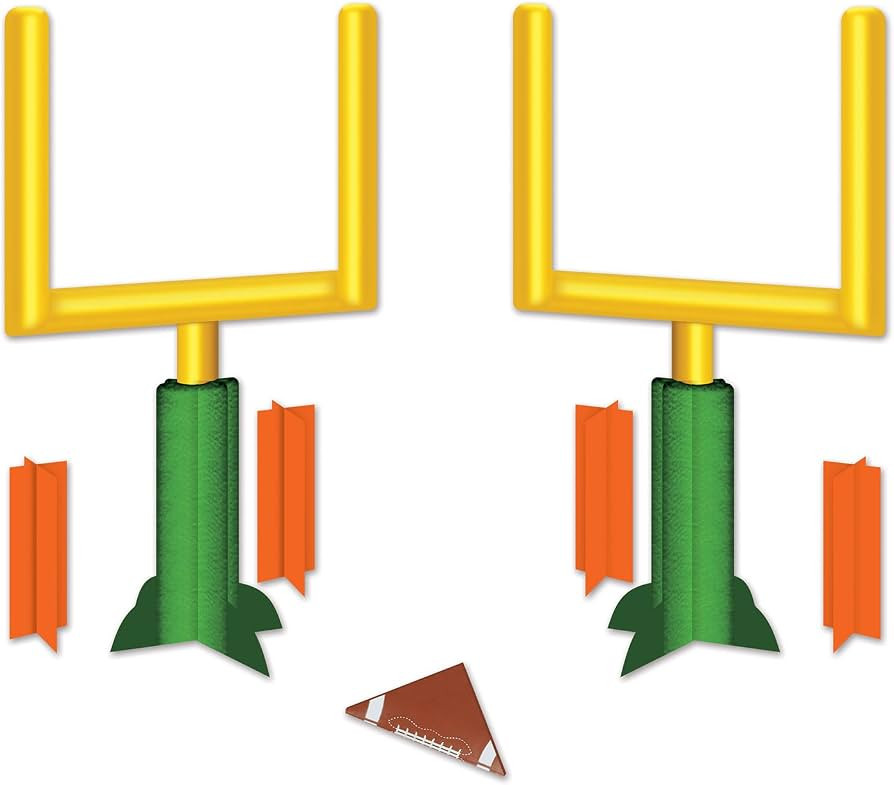 3-D Football Goal Post Centerpieces | Amazon (US)