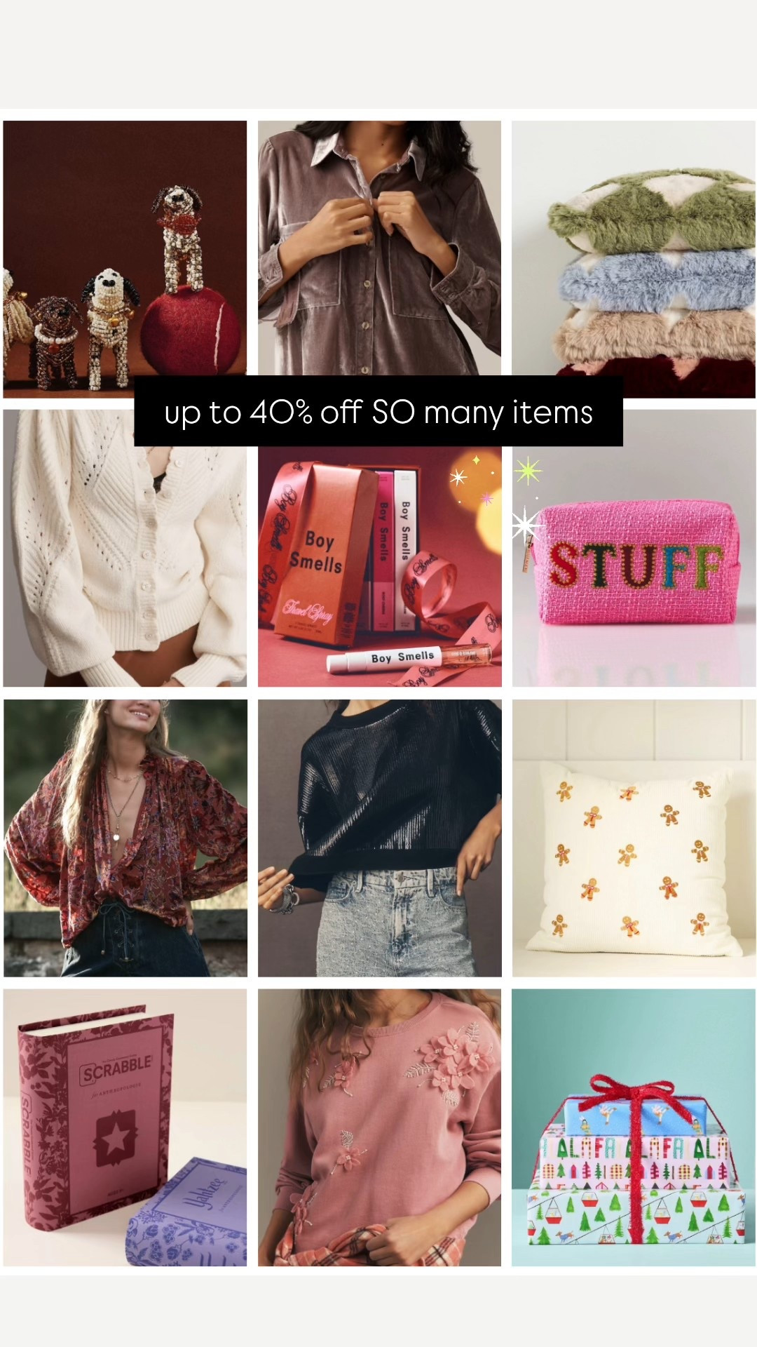Up to 40% off so many items at Anthropologie!! 

#LTKGiftGuide #LTKHoliday #LTKSaleAlert