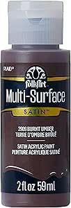 FolkArt Multi-Surface Paint in Assorted Colors (2 oz), 2909, Burnt Umber | Amazon (US)