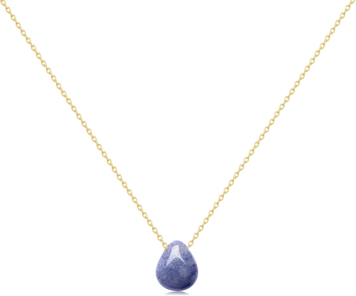 Joxevyia Carnelian Necklace Red Carnelian Raw Stone Healing Crystals Necklace Tear Drop Gemstone ... | Amazon (US)