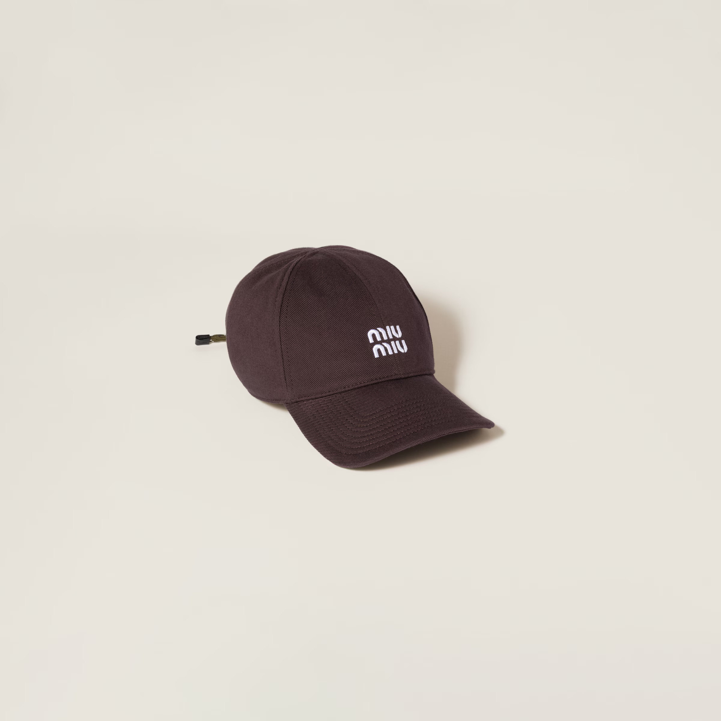 Amaranth/forest Green Denim Baseball Cap | Miu Miu | Miu Miu UK
