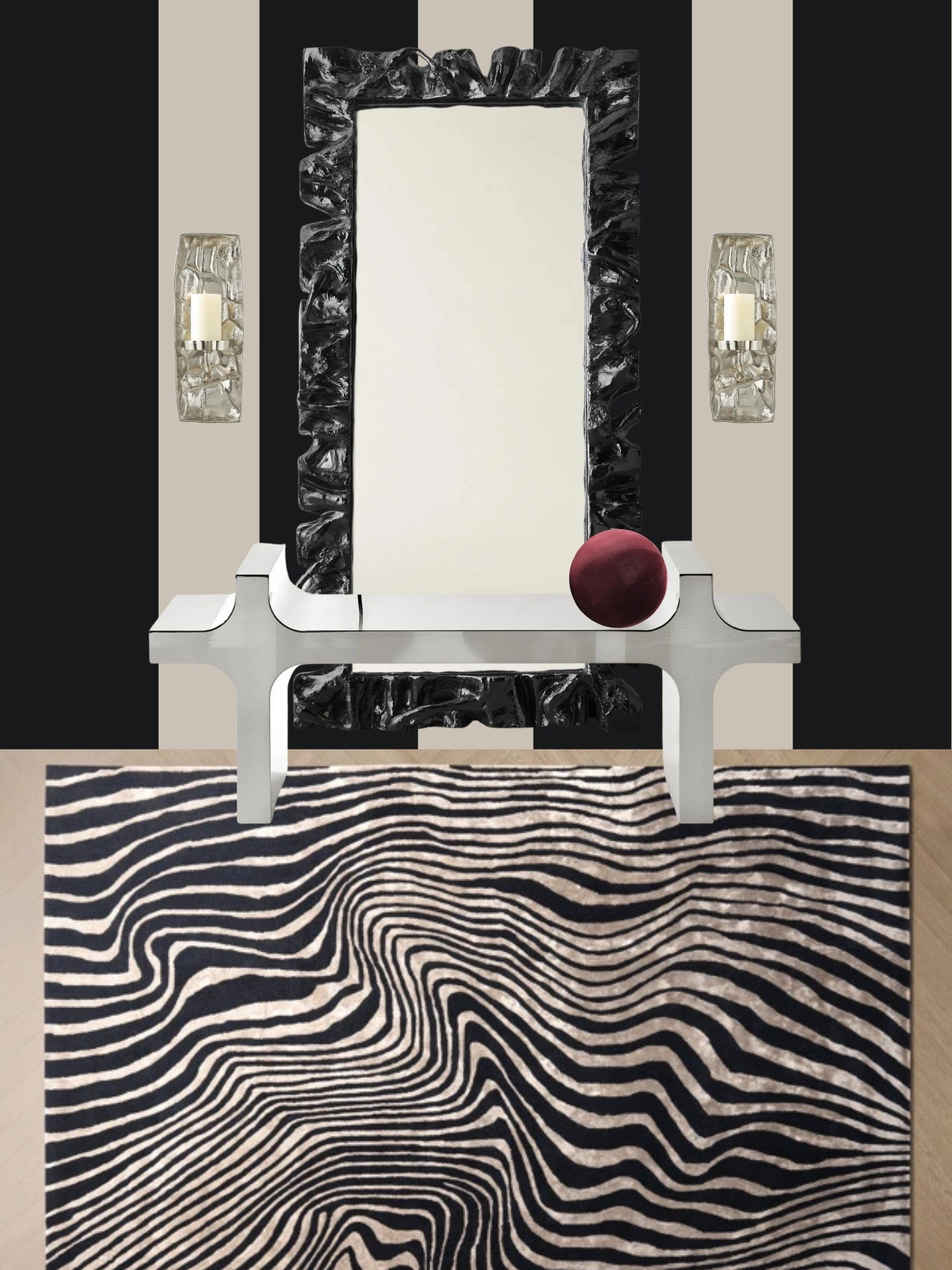 Z Gallerie Entryway #entryway #homedecor #modernhome #chrome