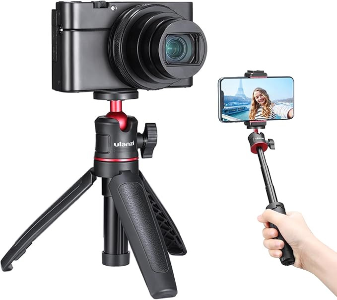 MT-08 Black Mini Tripod for Camera, 1/4" Screw Universal Tripod Compatible with DJI OSMO Pocket 3... | Amazon (US)