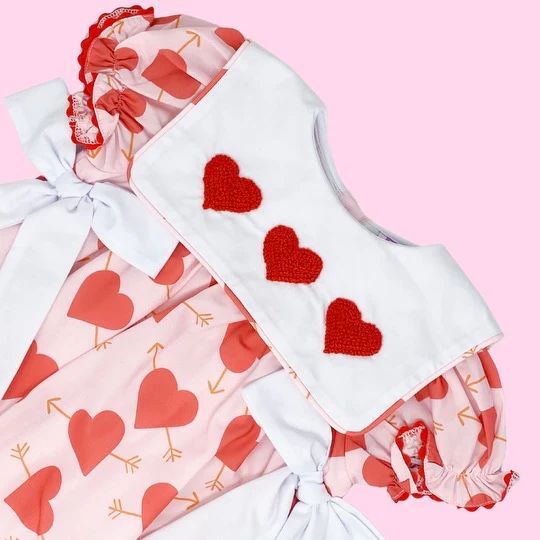 French Knot Heart Dress | Poppy Kids Co