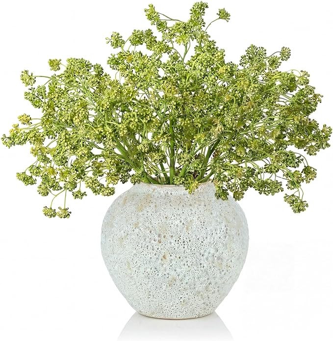 Thiccywoov 6 Pcs Green Faux Berry Stems for Vase, 32 Inch Artificial Greenery Stems Branches for ... | Amazon (US)