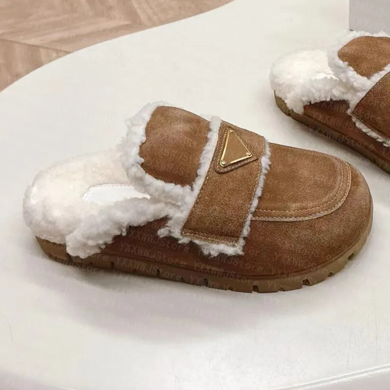 Women Suede Shearling Mule High Quality Designer Slippers Sandal Flat Comfort Clog Platform Slide... | DHGate
