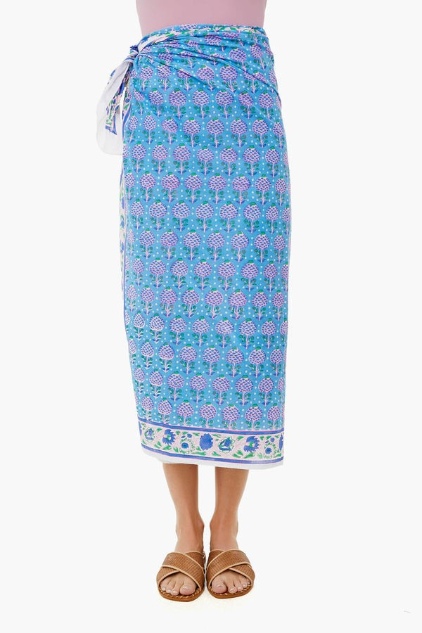 London Blue Pineapple Print Sarong | Tuckernuck (US)