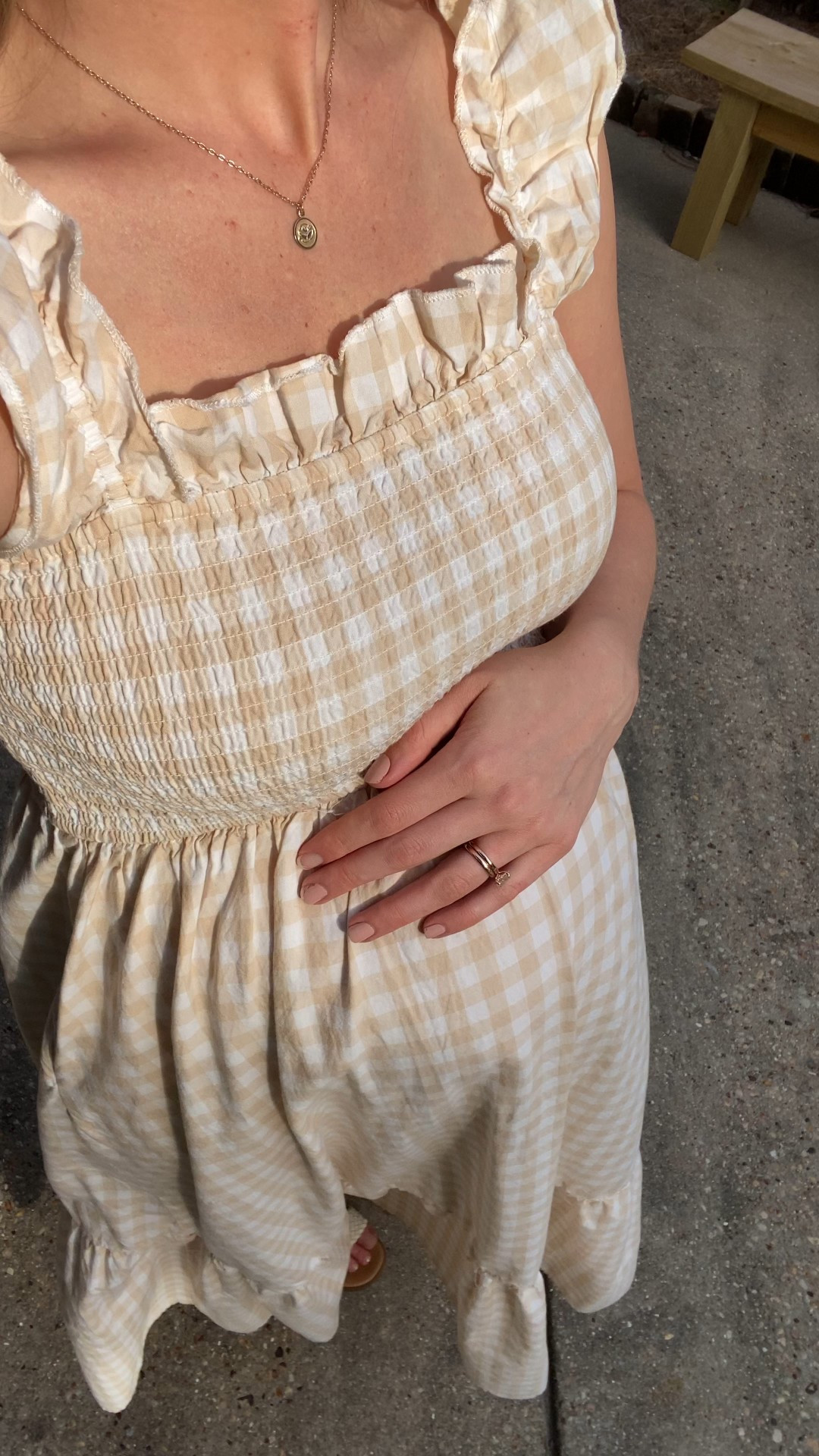 IN LOVE with this gingham maxi dress! I love the ruffle details too. It’s 100% cotton and perfect for spring and summer. It gives me all the farmers market and picnic vibes. It’s not a maternity dress, but it’s so comfortable if you have a baby bump!

Amazon Amazon fashion maxi dress, midi dress, Gingle, white and tan vacation, vacation style spring fashion, summer fashion, Amazon fashion the good state, Lauren England, baby shower dress pregnancy maternity , ootd

#LTKStyleTip #LTKFindsUnder50 #LTKSaleAlert