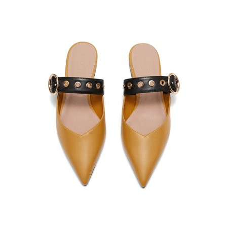 Lacyhop Women’s Mule Flats Shoes Pointed Toe Backless Slipper Slip On Loafer Shoes | Walmart (US)