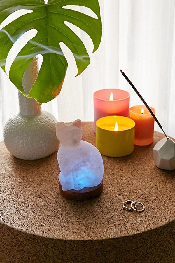 Mini Color-Changing USB Cat Himalayan Salt Lamp | Urban Outfitters (US and RoW)