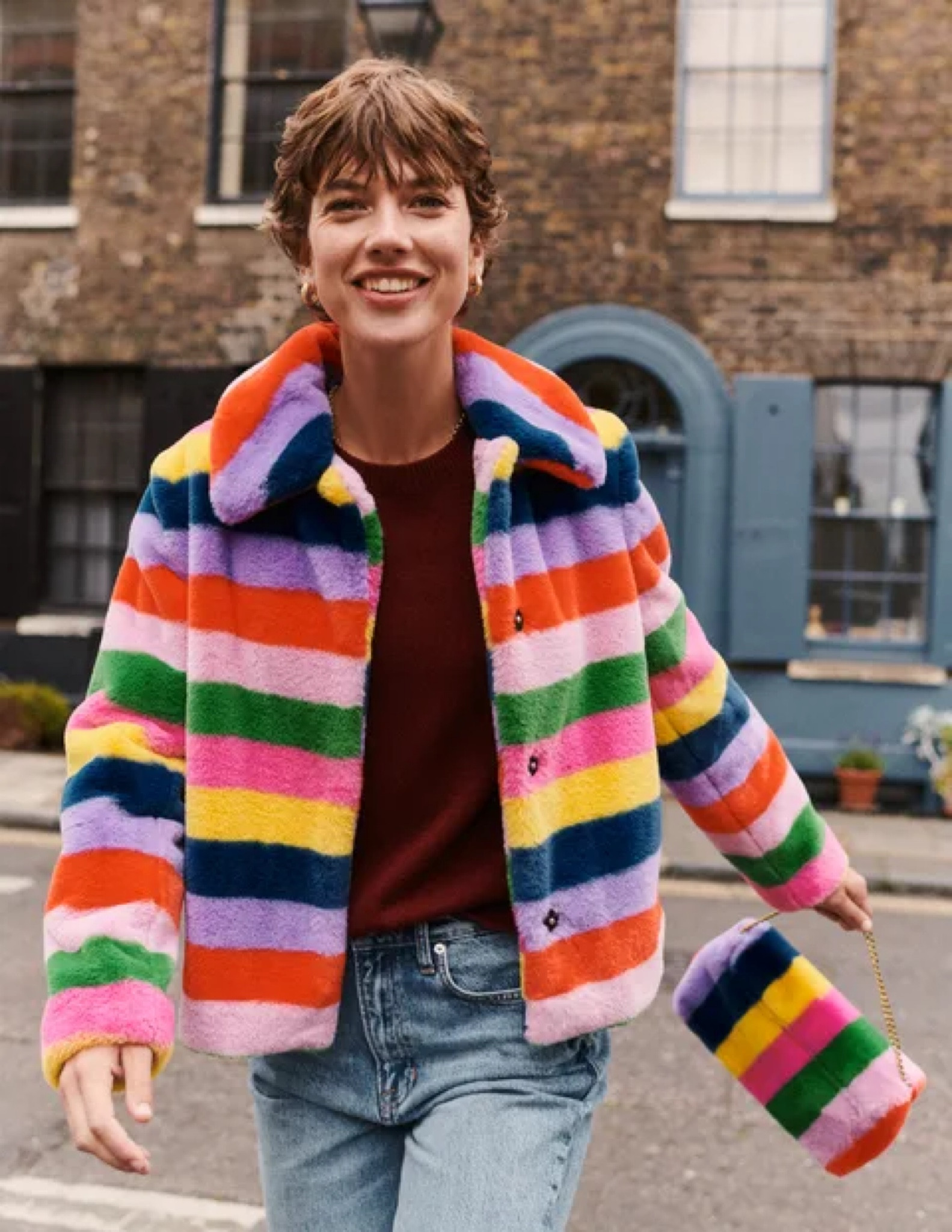 Stripe Faux Fur Coat

#LTKSeasonal #LTKHoliday