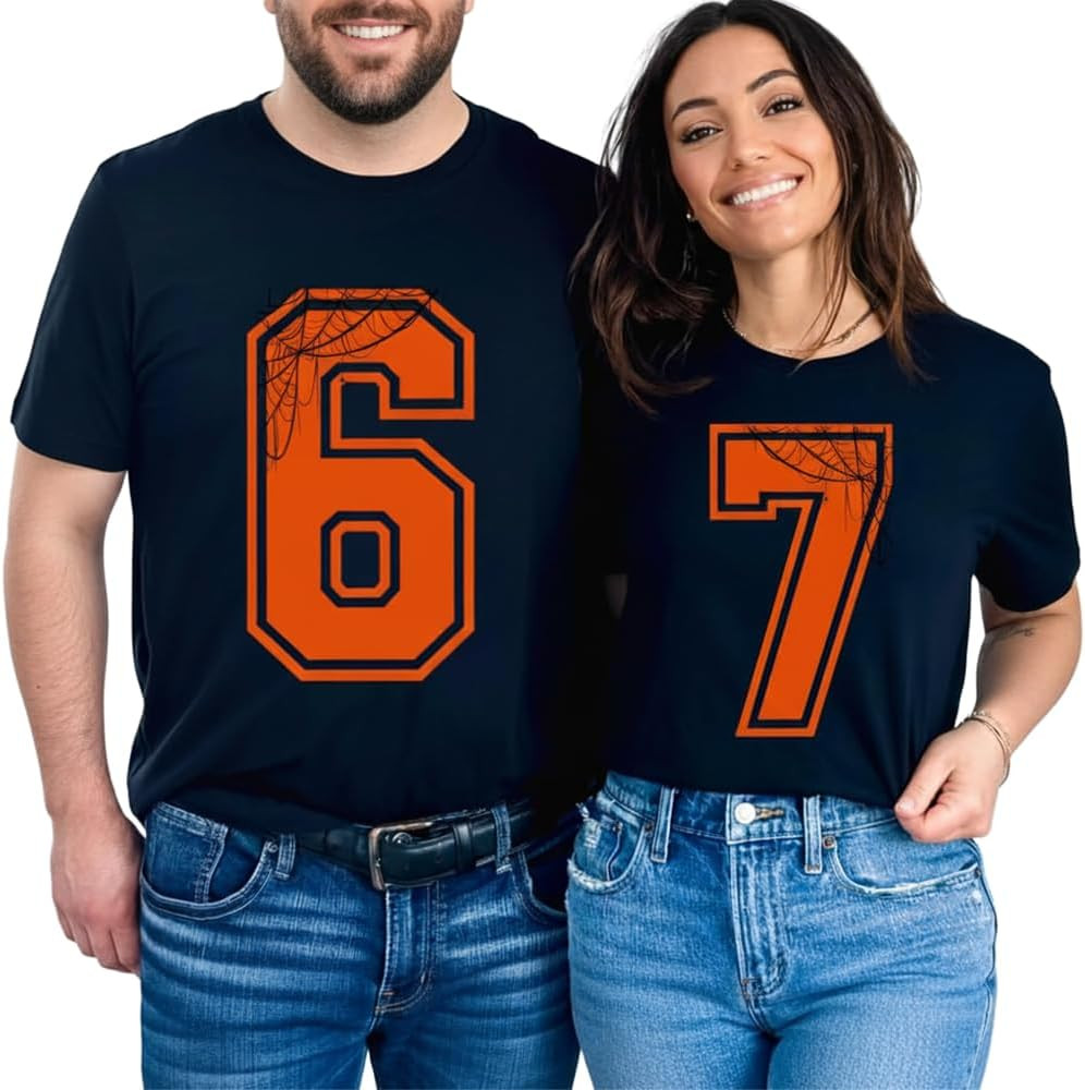 6 7 Funny Halloween Shirt Spider Web Teacher Costume Tee Multi | Amazon (US)