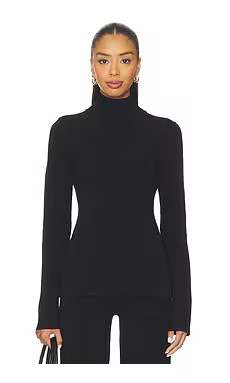 EAVES Clairice Knit Turtleneck in Black from Revolve.com | Revolve Clothing (Global)