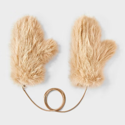 Cozy Alpine Faux Fur Mittens - Universal Thread™ | Target