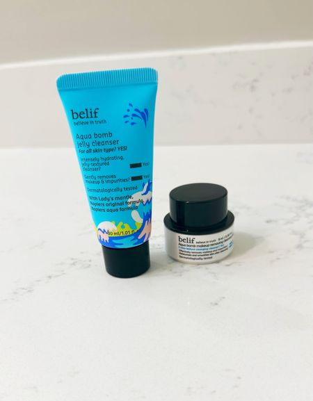 Do you know anyone with dry skin in the wintertime? 🙋🏼‍♀️ I'm so happy I found @belief Aqua bomb line @sephora. I've been using the Aqua Bomb Jelly Cleanser. It's formulated with amino acids and clean ingredients to remove makeup can impurities without sacrificing hydration and stripping the skin of natural oils. I've been using the @beleif Aqua bomb cleansing bomb to top off my routine. I'm in love with the sherbet texture and afterglow! 🌟

#holidaygiftguide #holidaygift #ltkbeauty #sephoragifts #dryskin #ltkholiday #ltkbump #21weekspregnant #amazonbestseller #amazongiftguide #sephoravib #babyontheway #bumpdate #giftguide #holidayparty #stockingstuffer #giftsforher 

#LTKGiftGuide #LTKbeauty #LTKHoliday