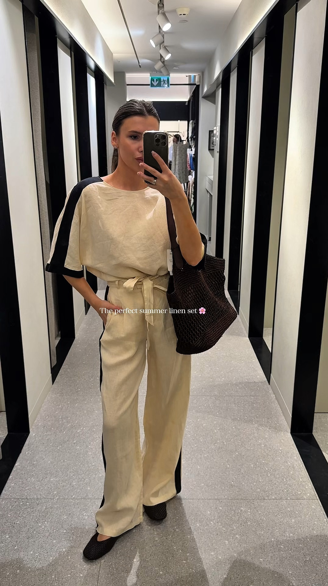 Usually wear XS/S (EU 34–36)
Wearing size S in both pants & blouse
Shoes — EU 39 (usually EU 38.5)

This look is SO comfortable yet effortlessly chic ✨
Absolutely obsessed with this combo!
The YSL-inspired bag pulls everything together perfectly 🤍


#LTKdayinmylife #LTKTravel #LTKootd