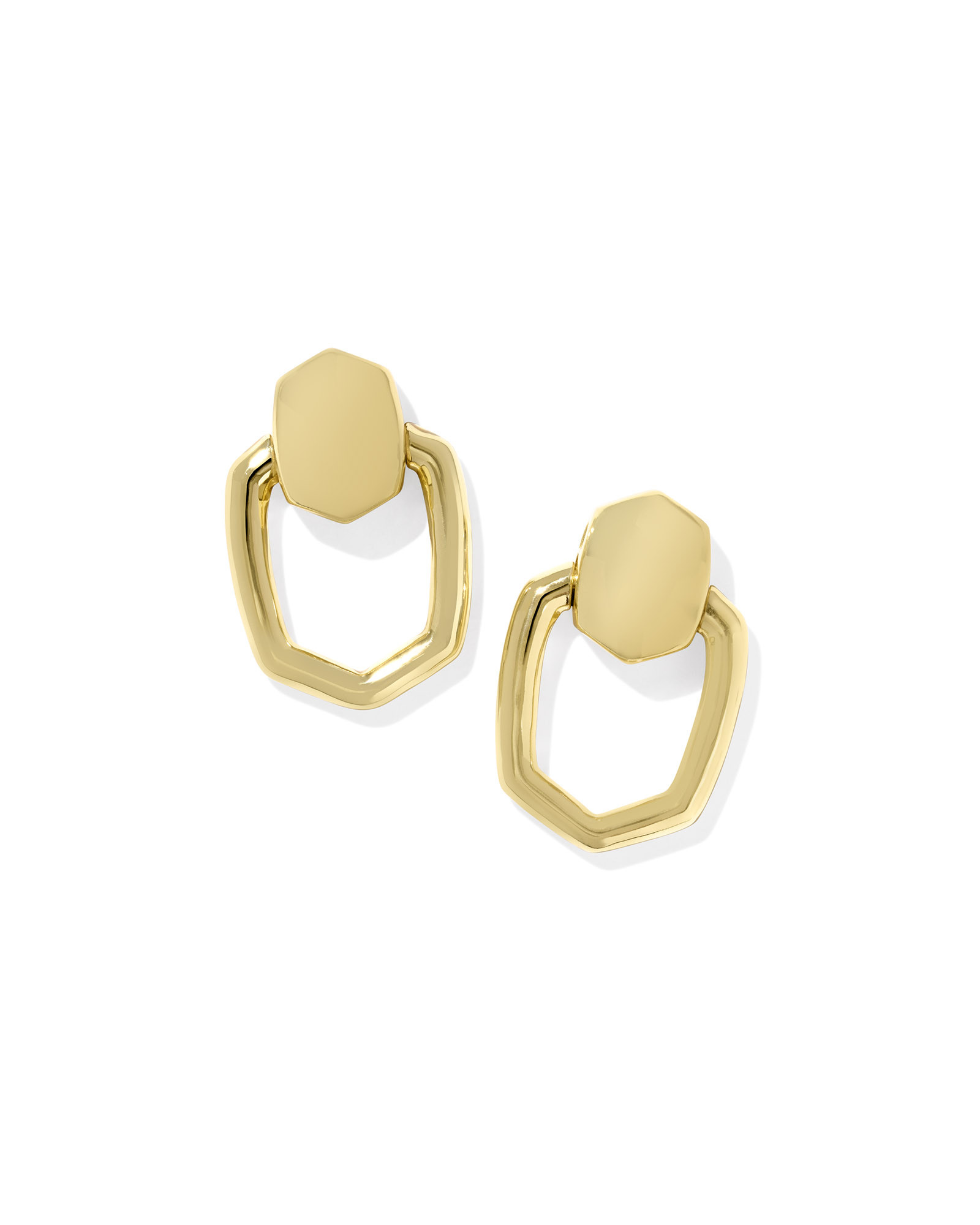 Kaia Gold Open Frame Earrings | Kendra Scott