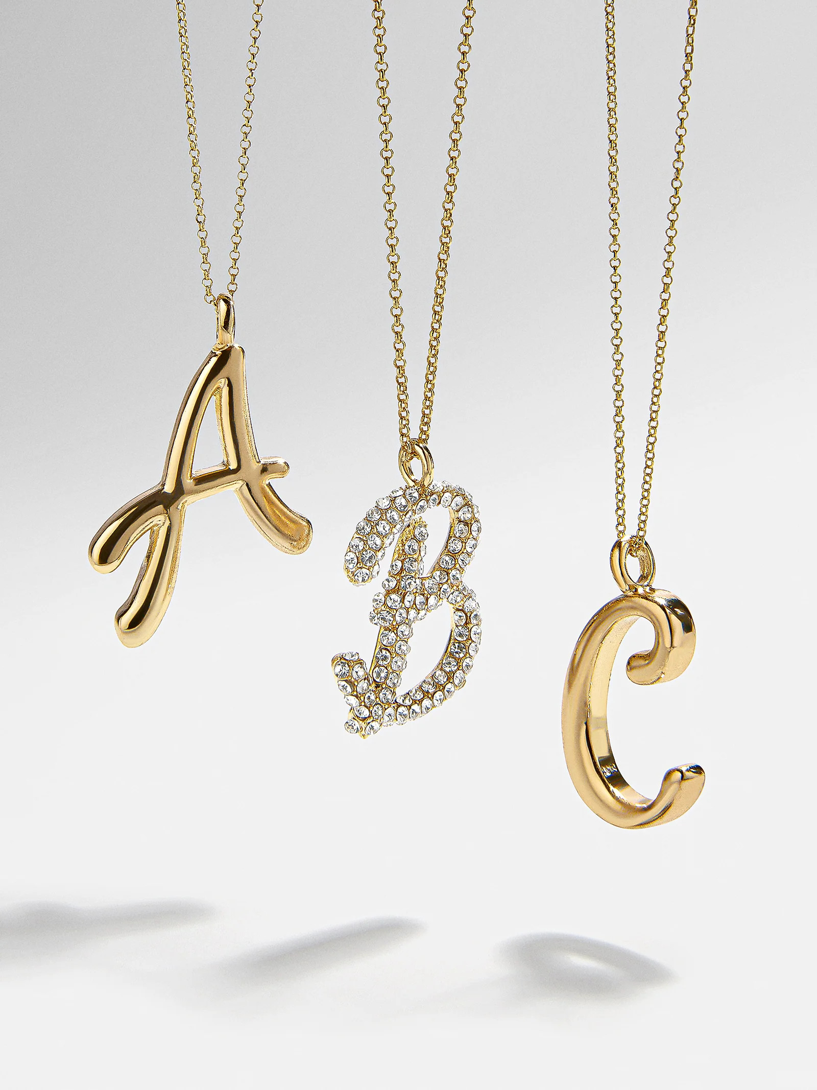Signature Initial Necklace - Gold | BaubleBar