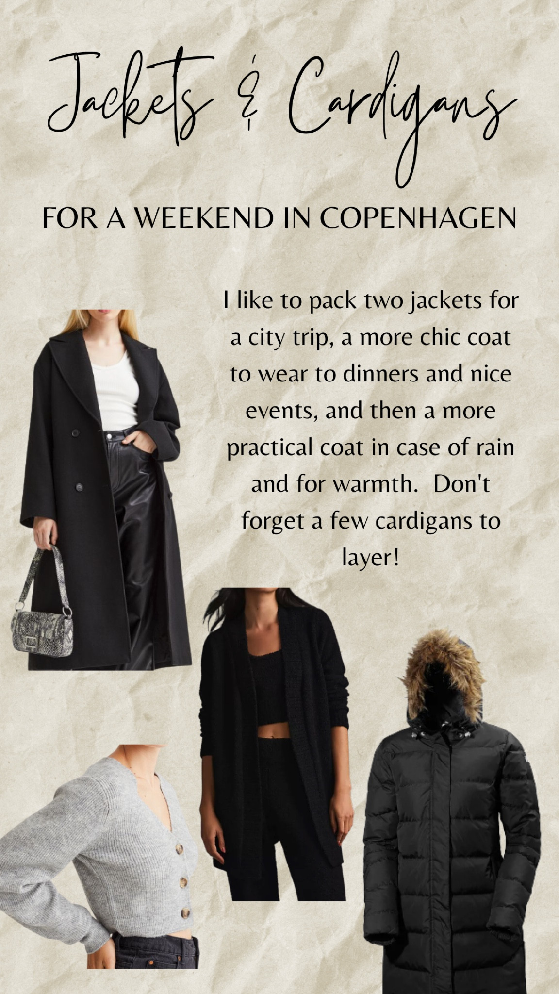 Essential coats and cardigans for a long weekend in Copenhagen 

#LTKHoliday #LTKeurope #LTKtravel