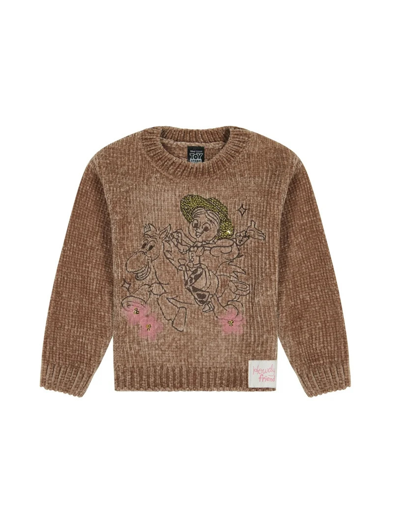 Toy Story Toddler Girls Chenille Sweater, Sizes 12 Months - 5T | Walmart (US)
