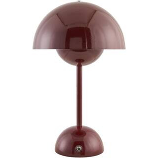 Mayotte MYT-008 12 in. H x 7 in. W x 7 in. D Accent Table Lamp, Red | The Home Depot