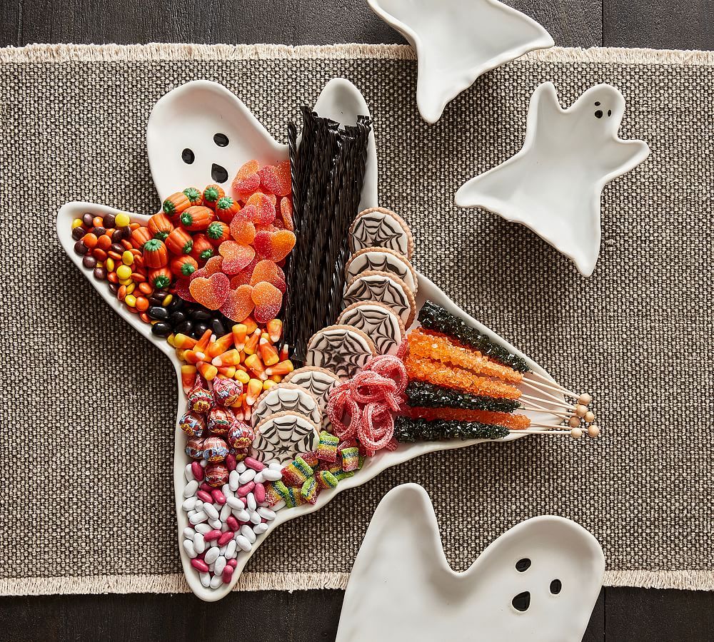 Figural Ghost Stoneware Serving Platter | Pottery Barn (US)