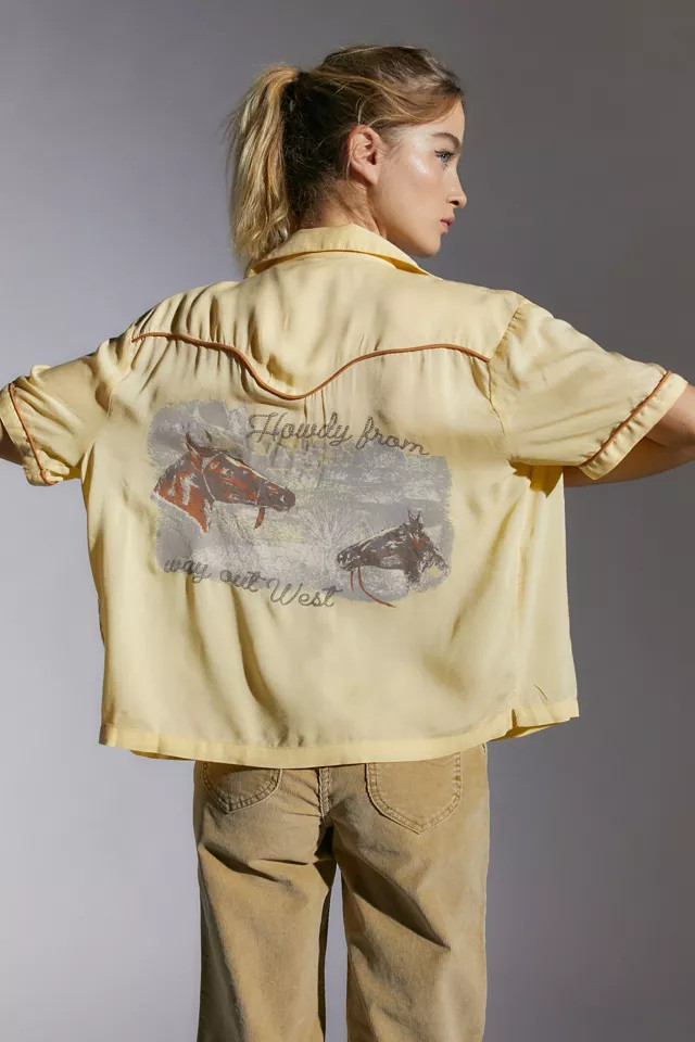 UO Freddie Souvenir Button-Down Top | Urban Outfitters (US and RoW)