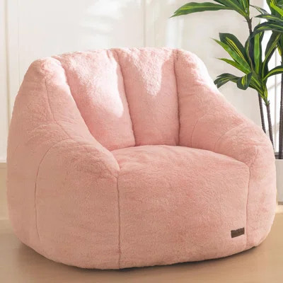 Bean Bag Chair, Comfy Bean Bag Sofa with Back Support, Faux Fur Bean Bag Chair for Adults | Wayfair North America