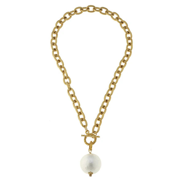 Cotton Pearl Toggle Necklace | Susan Shaw