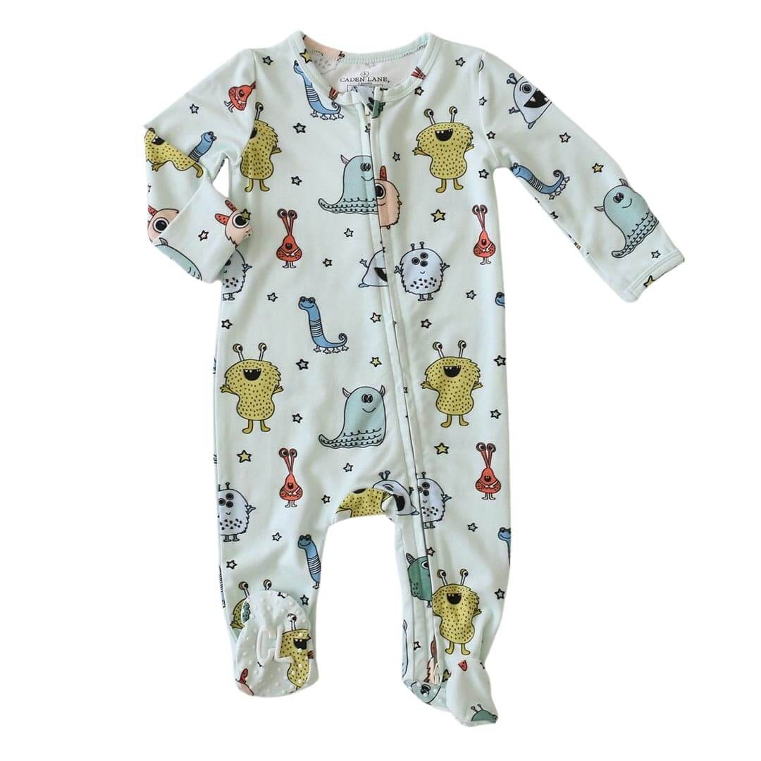 Monster Mash Zipper Footie | Caden Lane