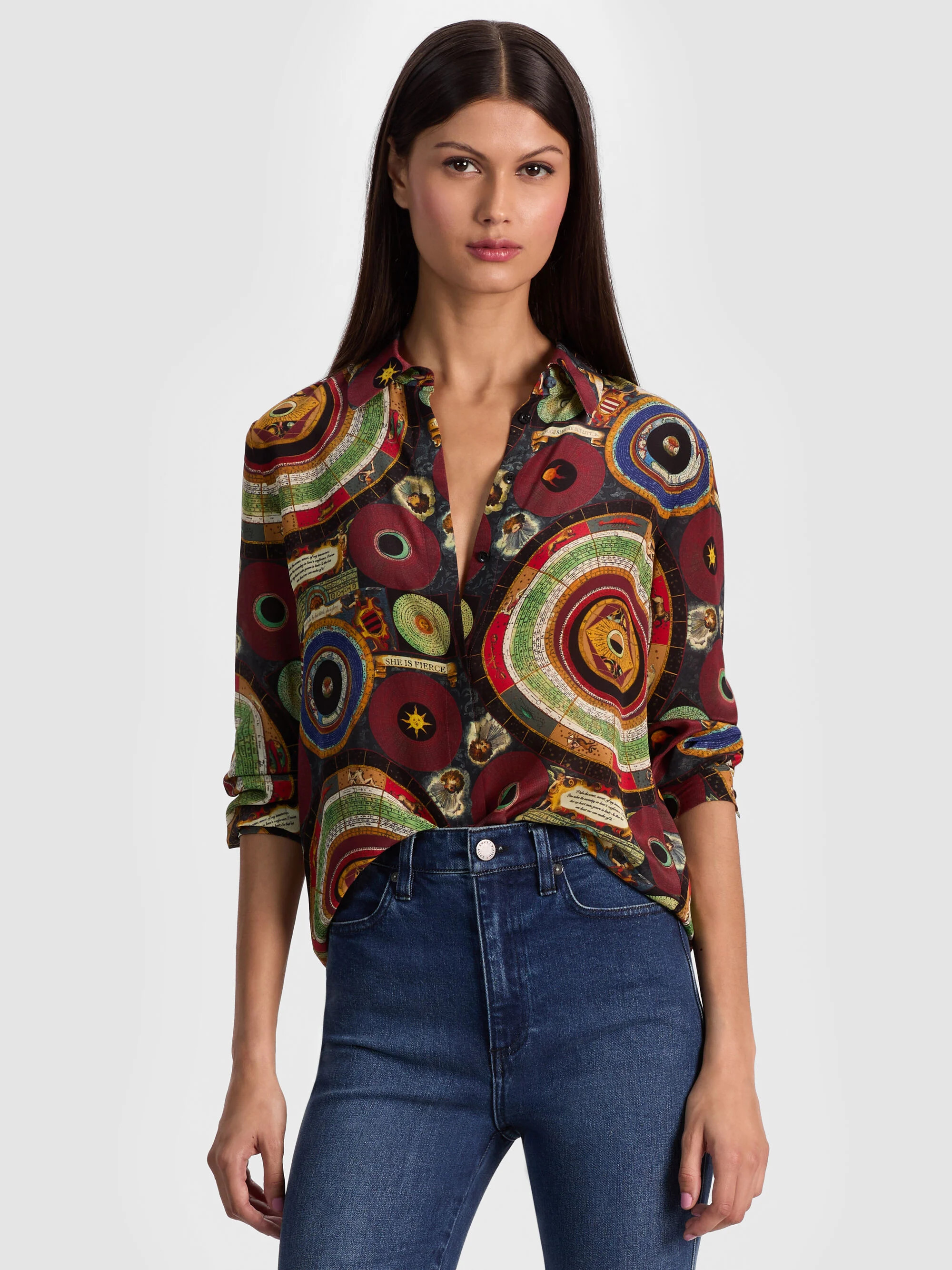 WILLA SILK BLOUSE | Alice + Olivia
